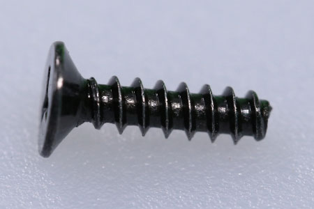 Tornillos autorroscantes de cabeza avellana en acero negro